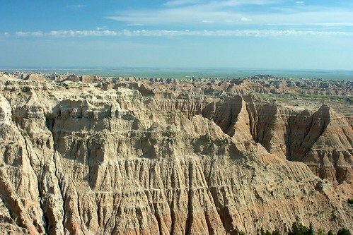sky rock southdakota landscape nationalpark badlands sedimentary stratigraphy