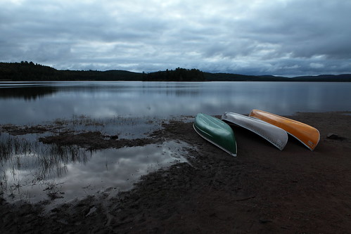 lake sunrise dawn canoe algonquinpark lakeoftworivers centralontario