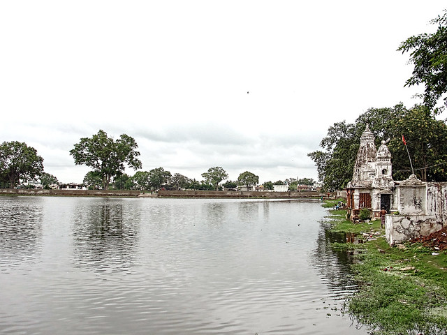 Pahaladvia talab - constructed in 1830, it is now facing problems of pollution, silting and encroachment.