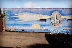 Point Arena mural (heliocentric view)
