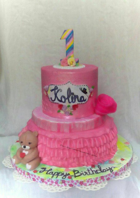 First Birthday Cake by Chanda Rozario of Pooja & Kathy's Homemade Customized Cakes & Chocolates
