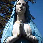 Day 2 - Statue in front of Church in Saint Barthelemy © Bobcatnorth