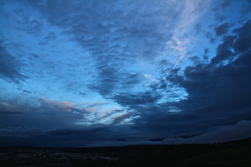 city blue sunset summer canada storm mountains rain night clouds landscape lights fluffy yukon calmbeforethestorm whitehorse lowlying canoneos7d