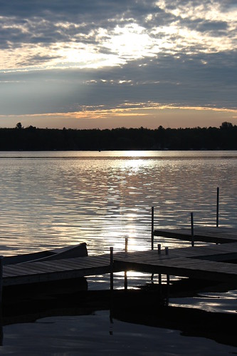 lake sunrise dock