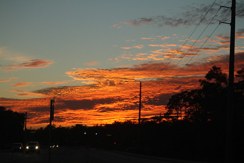 sunset driving commuting edgewaterfl