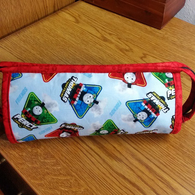 A Thomas the Train Sew Together bag for my little train man. He'll be so excited tomorrow.