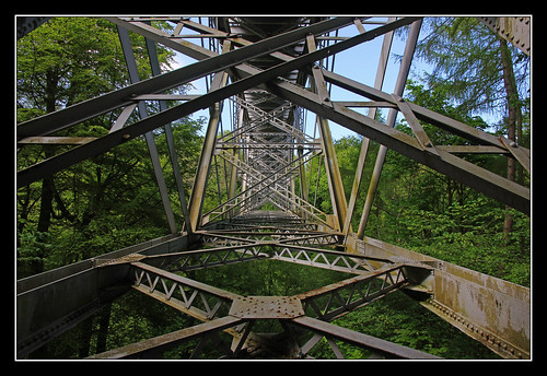 bridge abandoned metal woodland viaduct gorge midlothian dismantledrailway bilston loanhead bilstonglenviaduct edinburghloanheadroslinrailway glencorsebranchrailway