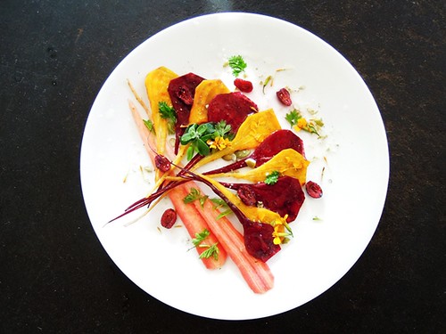 Carrot and Beet Slaw with Pistachios and Raisins Ronda