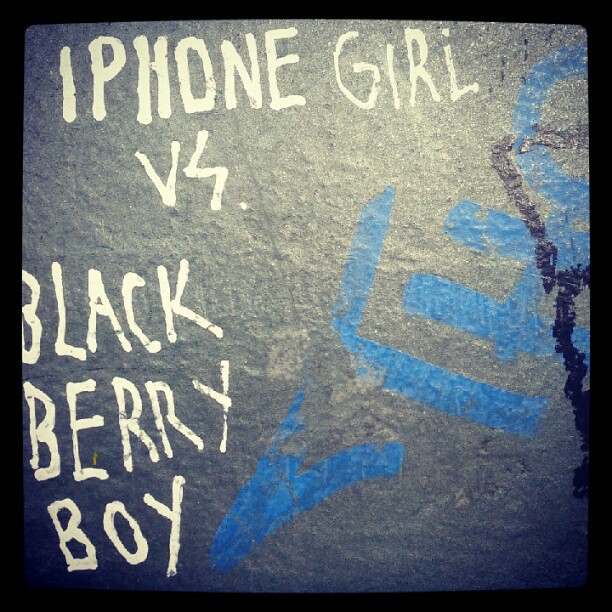 IPhone girl vs blackberry boy