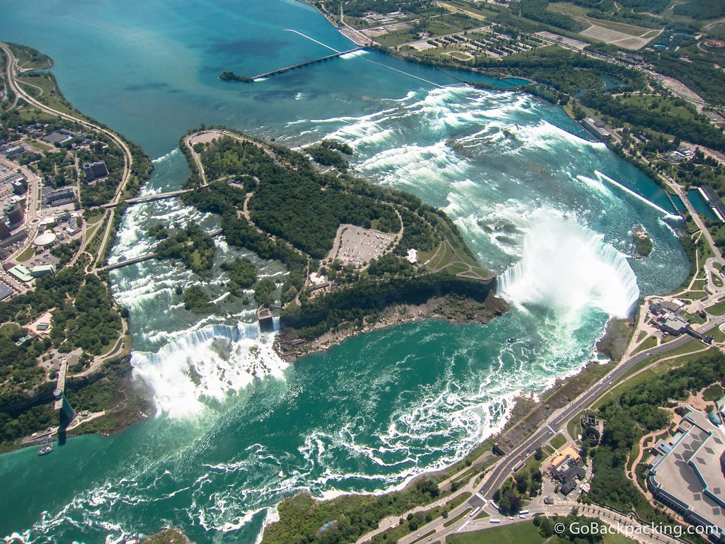 Birdseye view of Niagara Falls 