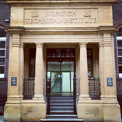 Norwich University College of the Arts (NUCA) front door on St George Street... #norwich