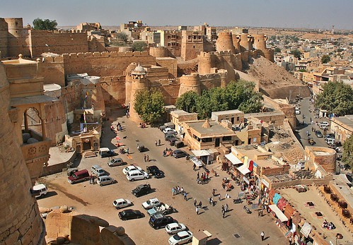 jaisalmer rajasthan jaisalmerfort malkapol fort city citycentre ramparts towers sandstone ruins erosion gate flickrunitedaward