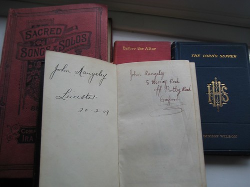Books belonging to John Rangeley
