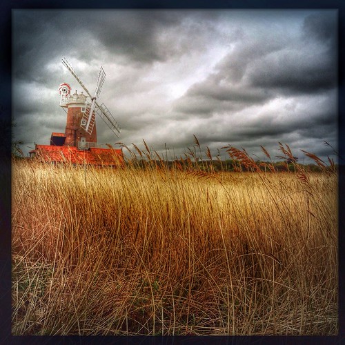 windmill clouds reeds square landscape norfolk may cley nnc iphone5 hipstamatic snapseed uploaded:by=flickrmobile flickriosapp:filter=nofilter