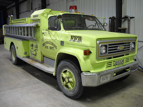 county fire engine iowa chevy ia volunteer fredericksburg dept ffd c65 chickasaw fmc