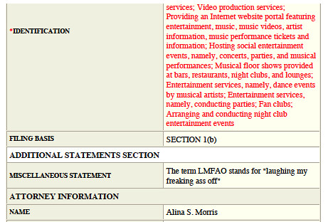 Lmfao Clarifies Meaning Of Name In Trademark Application Hollywood Reporter
