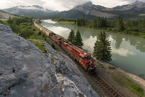 railroad mountains train rockies pacific railway canadian cp chemin potash rocheuses fer montagnes unit subdivision laggan canpotex potasse