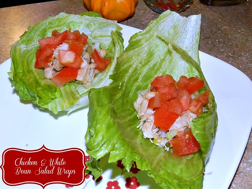 Chicken & White Bean Salad Wraps (4)