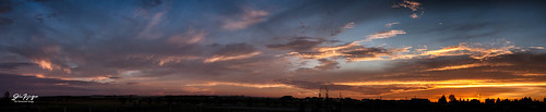 sunset clouds alberta carstairs