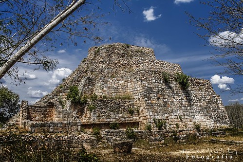 méxico maya yucatán pirámide arqueología oxkintok