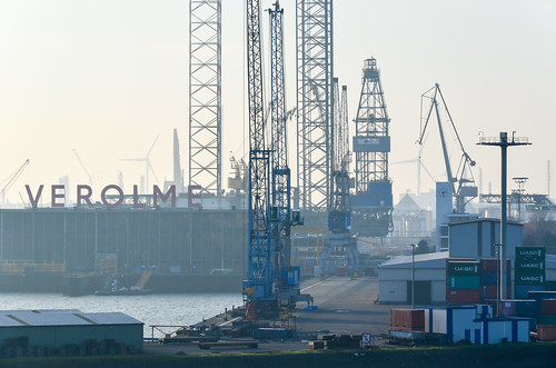 Keppel Verolme shipbuilding in the port of Rotterdam