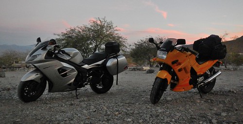 roadtrip ninja triumph kawasaki sprint deathvalley motorcycle panamintsprings
