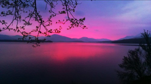 sunset reflection scotland redsky lochlomond flickrandroidapp:filter=none