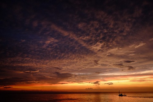 africa sunset sea landscape gabon