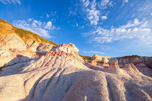 morning summer clouds colorado unitedstates prairie geology grasslands rockformations elpasocounty calhan paintminesinterpretivepark