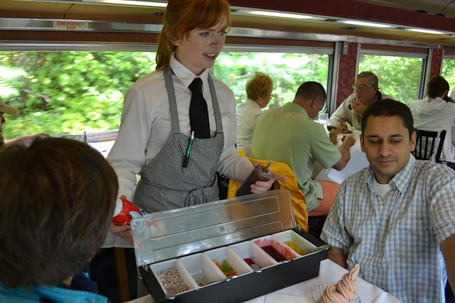 ice cream toppings at ice cream train newport ri