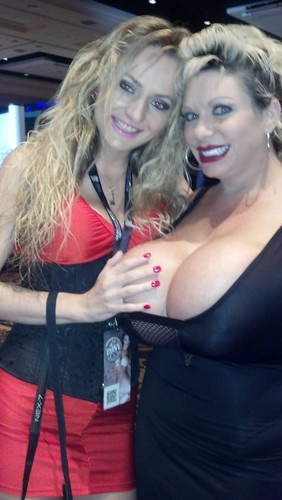 Claudia Marie Gentleman's Club Expo 8-22-2013 Pic #4 With Natasha Starr by The Real Claudia-Marie