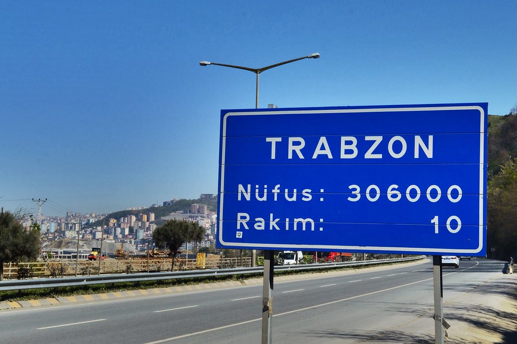 Entering Trabzon, Turkey