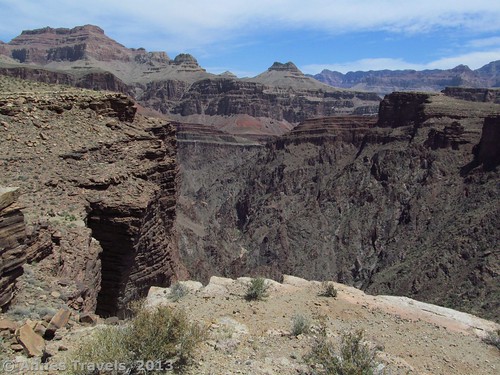 Volcanic canyon along the Tonto Trail, Grand Canyon National Park, Arizona