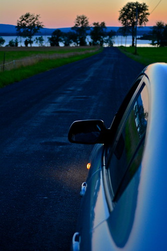 road sunset car vermont mazda