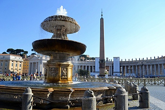 Maderno Fountain in St. Peter's Square, Vatican City