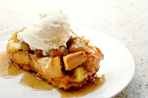 Bananas Foster French Toast Bread Pudding