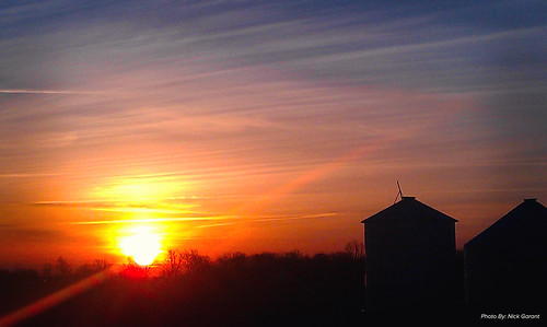 winter sunset color day farm indianapolis indiana
