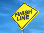 Finish Line Yield Sign