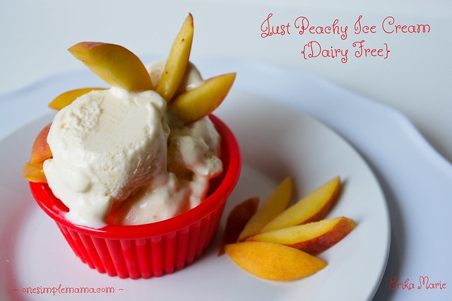 Just Peachy Ice Cream {Dairy Free}