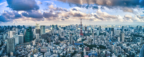 city travel sunset panorama japan skyline night skyscraper tokyo nikon cityscape nightscape skyscrapers 日本 tokyotower nippon roppongi 東京 dslr mori stitched nihon moritower tokyoskytree d5100