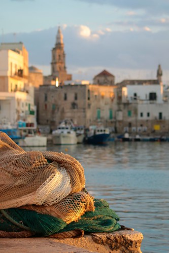 net fishing sunset port city town harbour monopoli puglia apulia italia bari water sea picmonkey