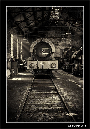 blackandwhite 49 repair toned tyneside steamengine steamtrain tanfield steamlocomotives canonef24105mmf4lis locoshed locomotiveshed canoneos5dmark3