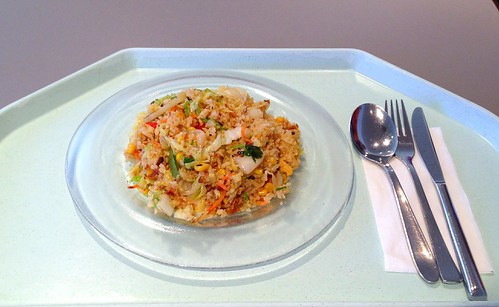 Kao Pad - Gebratenes Asiagemüse mit Eierreis/ Fried asia vegetables with egg rice