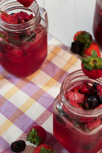 Mixed Berry Basil Lemonade