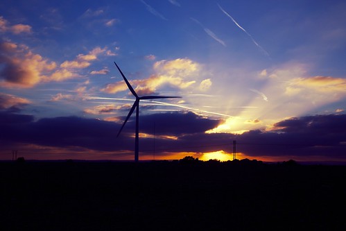 sunset windmill wind farm south yorkshire hill september penny ulley paultyronethomas