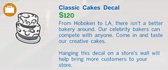 Classic Cakes Decal