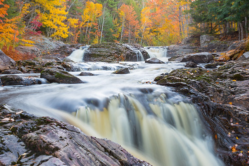 autumn novascotia canada stream waterfall mcmasterfalls