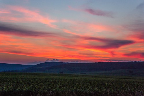 sunset france burgundy