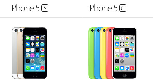 iPhone5SとiPhone5C