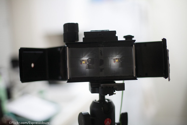 Using tape as a temporary ground glass to check lens focusing